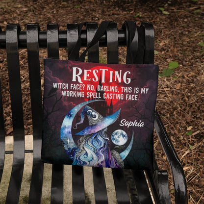 Resting Witch Face?” Gothic Halloween Tote Bag !
