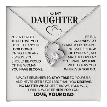 Forever Love Necklace with On Demand Message Card