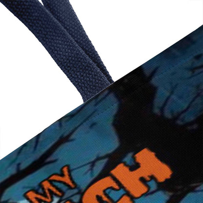Don’t Make Me Flip My Witch Switch, It’s Stuck on Sassy” Halloween Tote Bag !