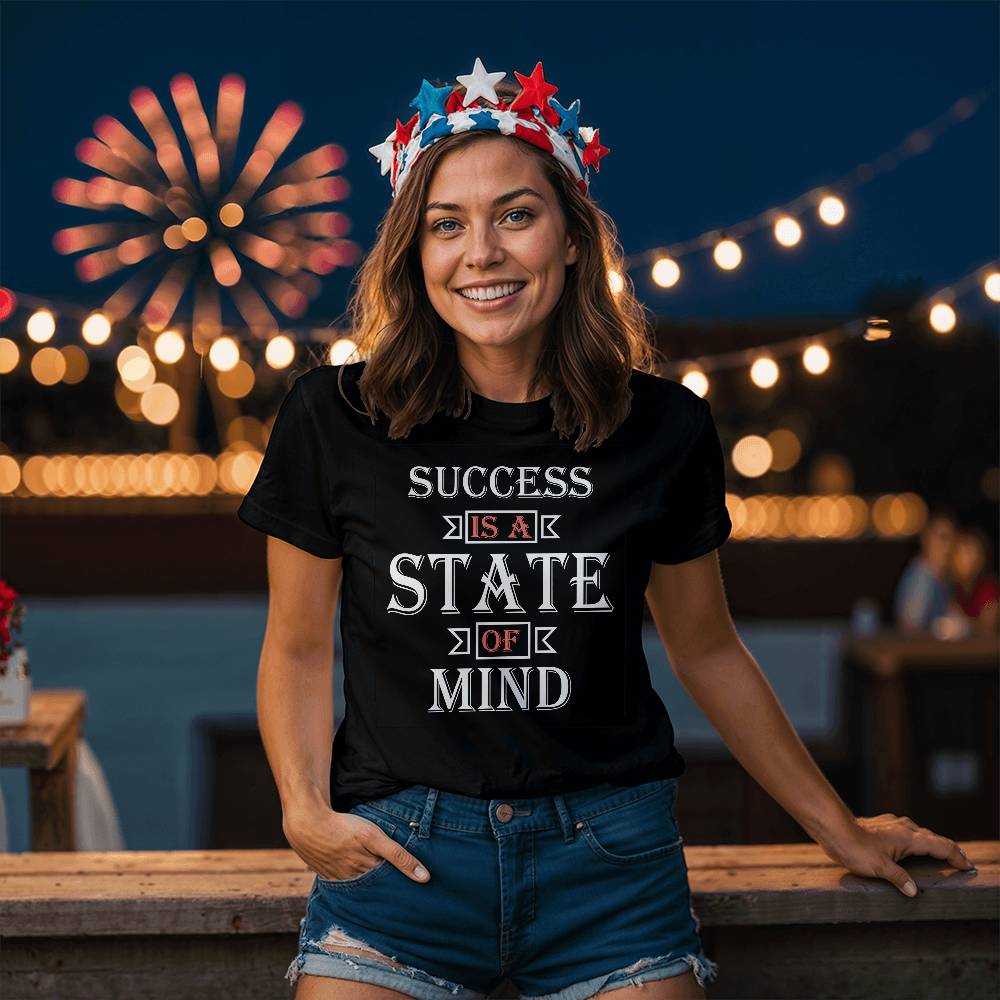 Success is a State of Mind - Personalized Motivational Inspirational T-Shirt Design