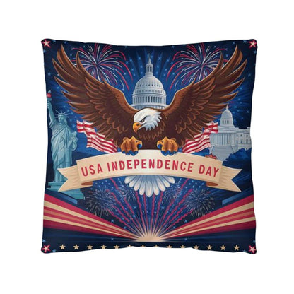 USA Independence Day Outdoor Pillow