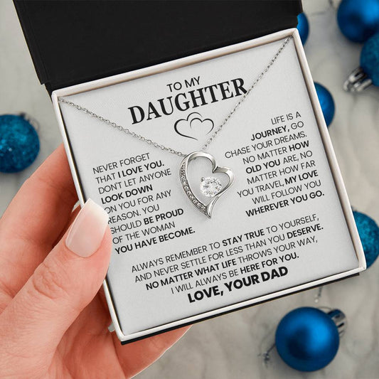 Forever Love Necklace with On Demand Message Card
