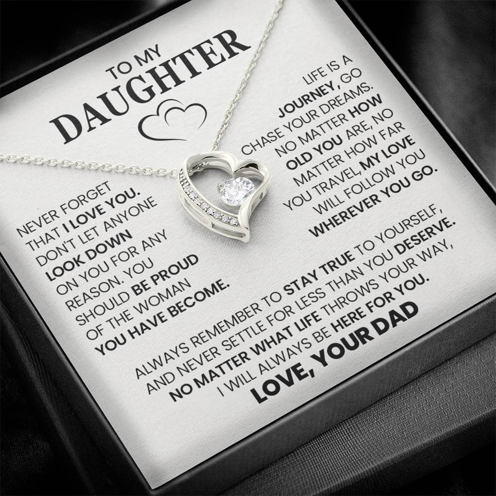 Forever Love Necklace with On Demand Message Card