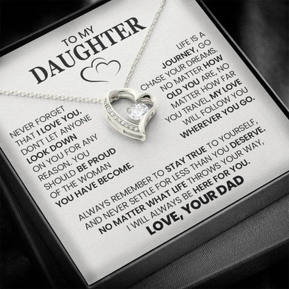 Forever Love Necklace with On Demand Message Card