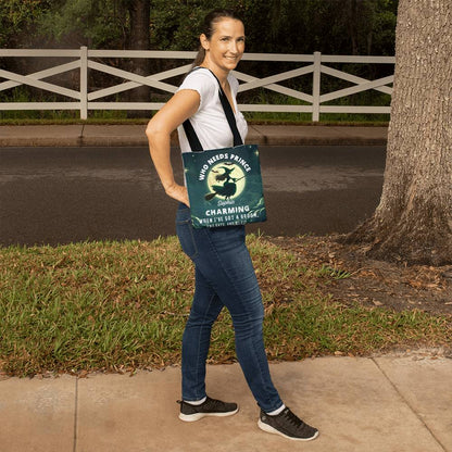 Full moon witch reusable shopping bag