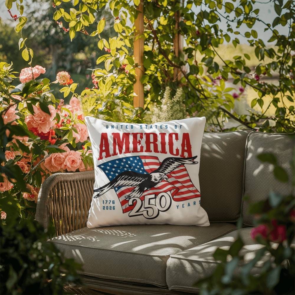United States Of America Freedom Spirit 4th Of July Patriotic Pillow