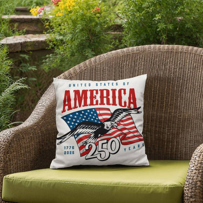 United States Of America Freedom Spirit 4th Of July Patriotic Pillow