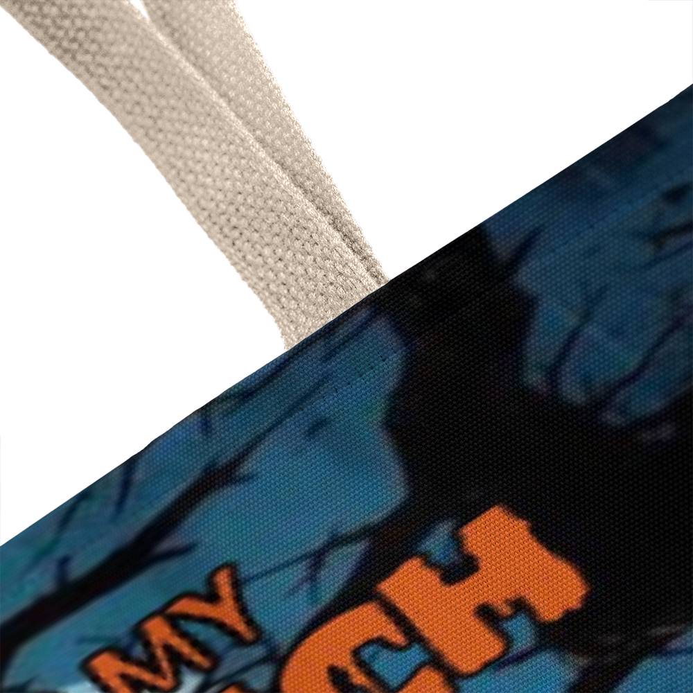 Don’t Make Me Flip My Witch Switch, It’s Stuck on Sassy” Halloween Tote Bag !