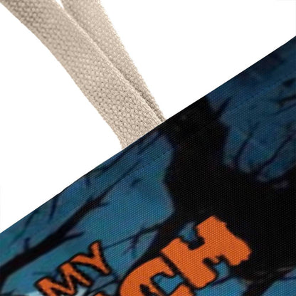 Don’t Make Me Flip My Witch Switch, It’s Stuck on Sassy” Halloween Tote Bag !