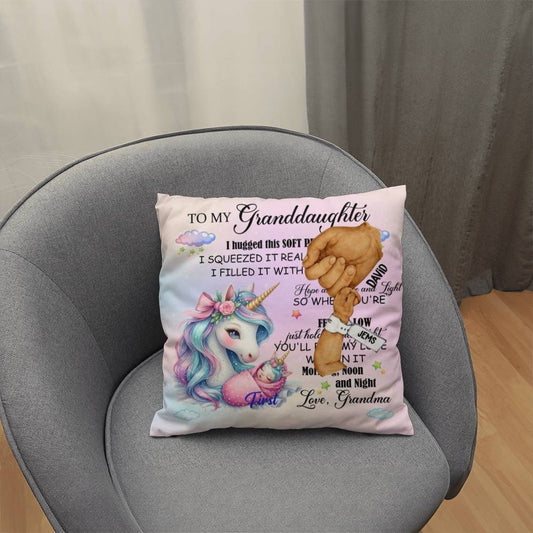 Pillow x 1 - To My Granddaughter Copy Personalized Happy First Father's Day From Baby Pillow !!