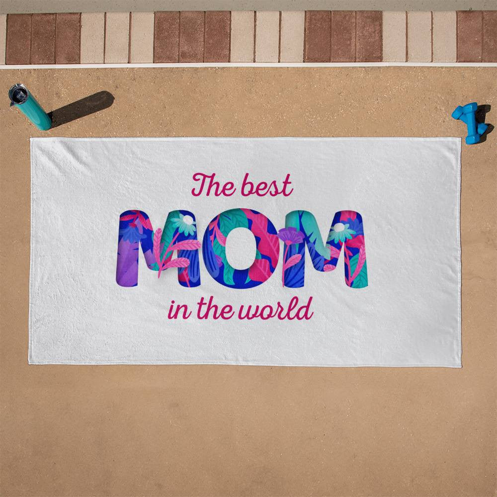 Beach Towel-The Best Mom In The World - YERTIZZ.COM