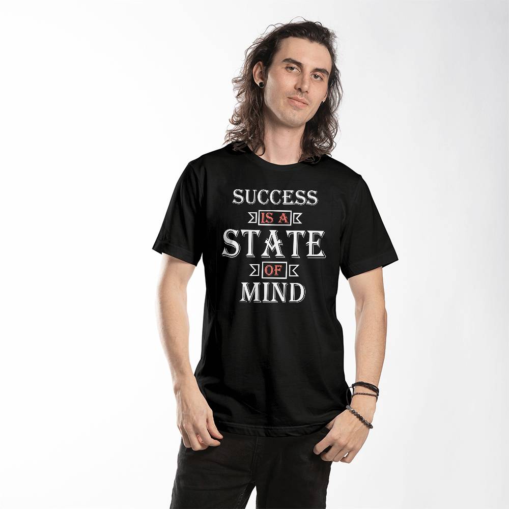 Success is a State of Mind - Personalized Motivational Inspirational T-Shirt Design