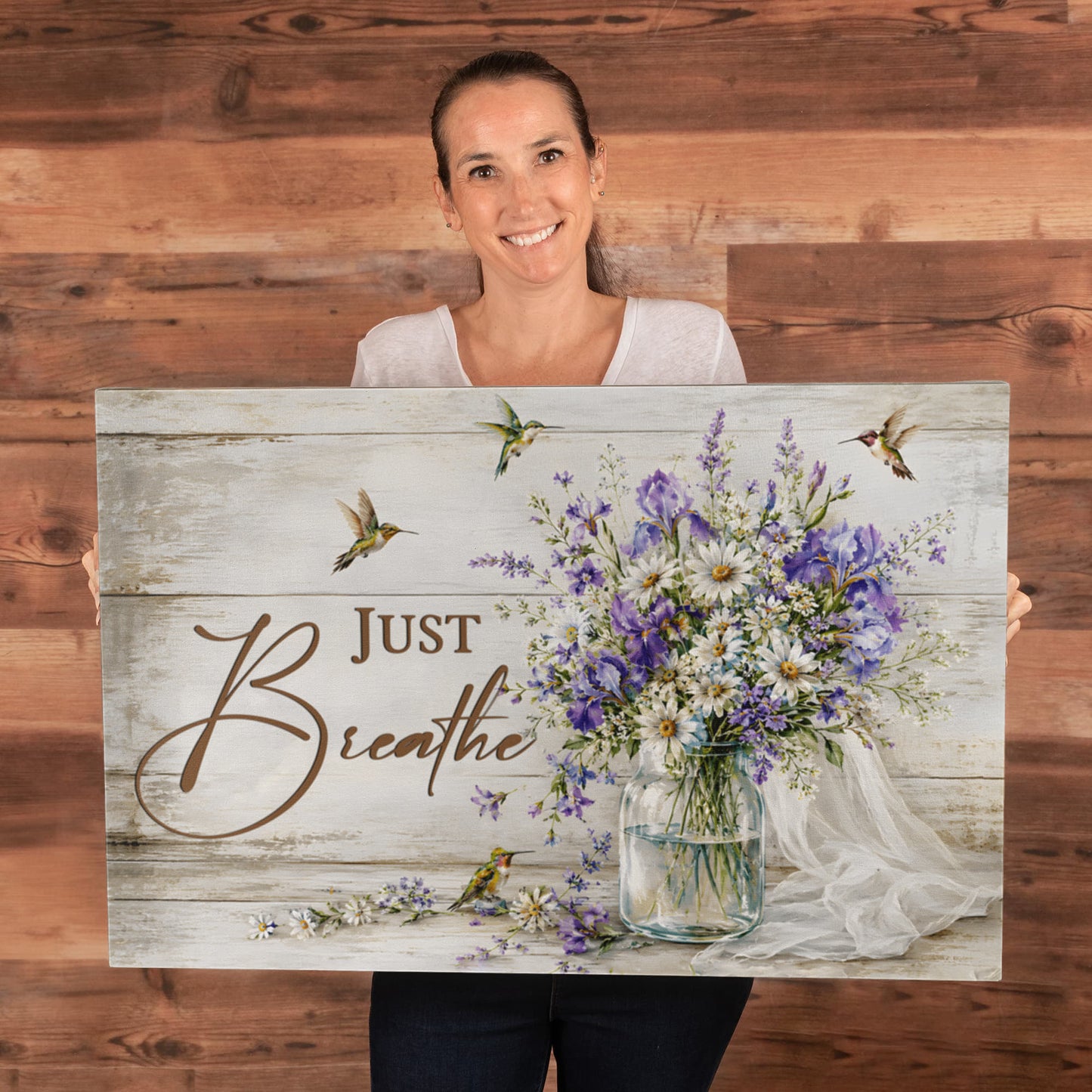 Just Remember Butterfly Canvas Wall Art – Sympathy Memorial Gift for Loss of Loved One