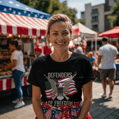 Defenders Of Freedom 4th Of July USA Patriotic T-Shirt