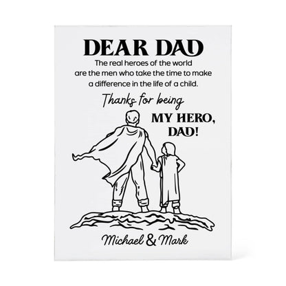dear dad glass plaque greatest gift I had in life was getting you as my dad