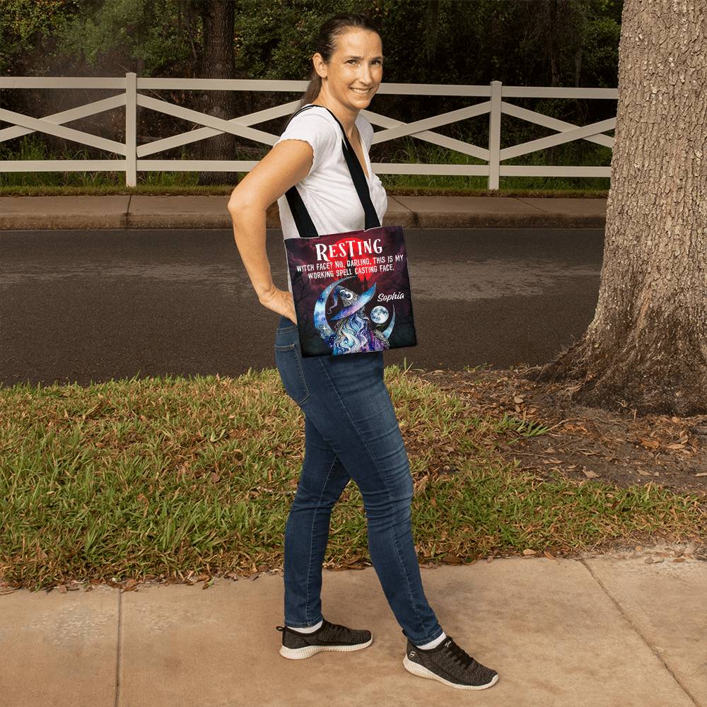 Enchanted witch reusable tote