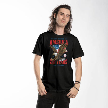 250 Years American Anniversary 1776-2026 USA Flag Patriotic T-Shirt