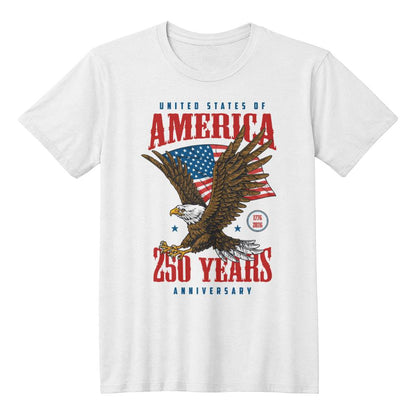 250 Years American Anniversary 1776-2026 USA Flag Patriotic T-Shirt