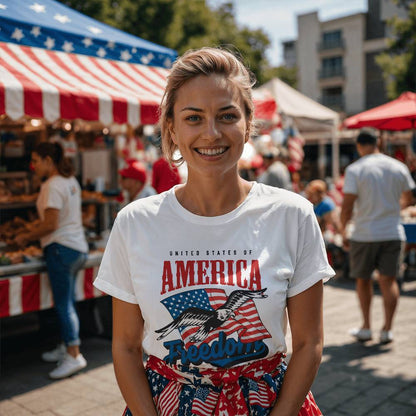 United States Of America Freedom Spirit 4th Of July Patriotic T-Shirt