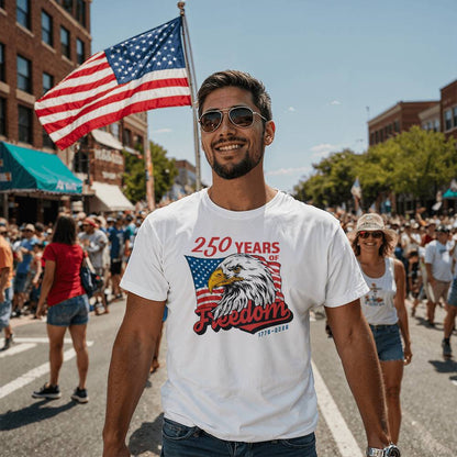 250 Years Of Freedom 1776-2026 4th Of July USA T-Shirt