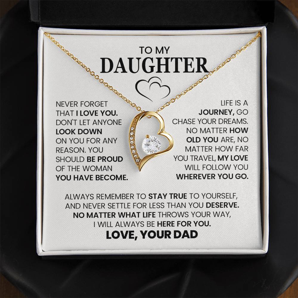 Forever Love Necklace with On Demand Message Card