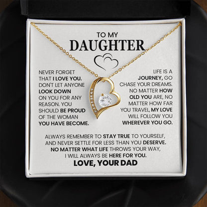 Forever Love Necklace with On Demand Message Card