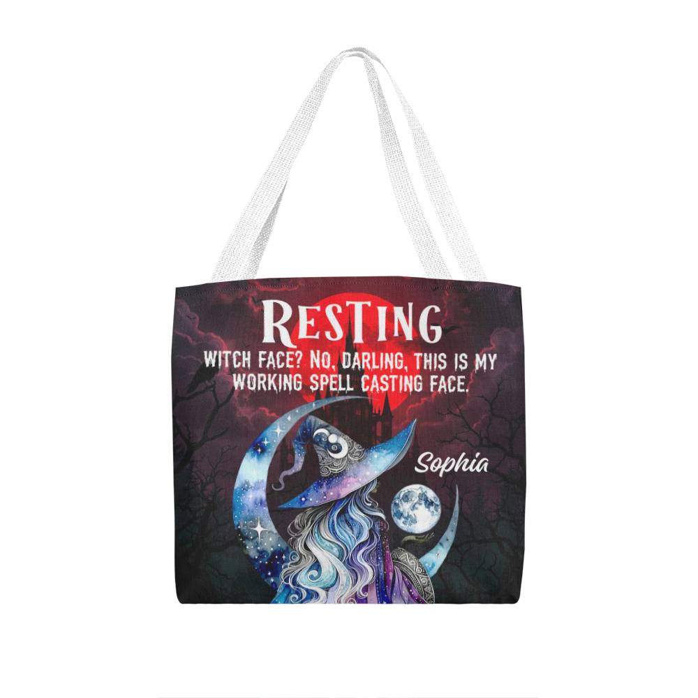 Resting Witch Face?” Gothic Halloween Tote Bag !