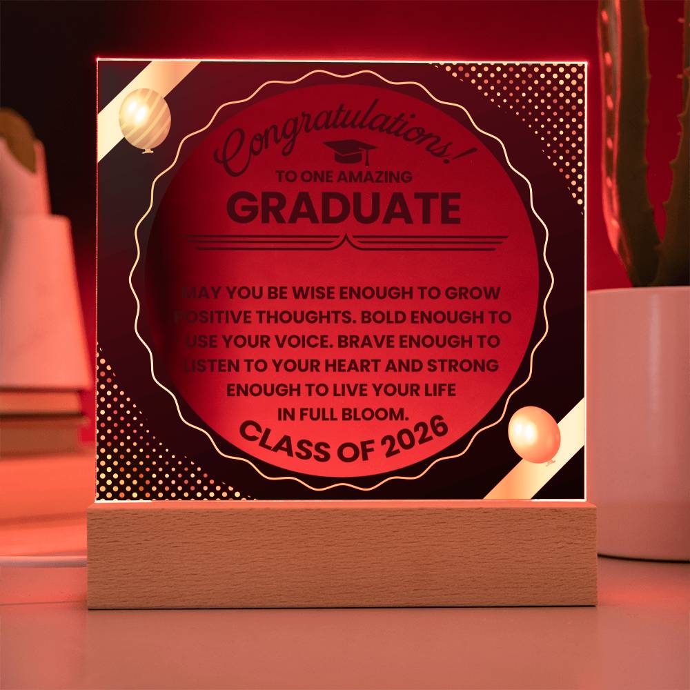 graduation plaque class of 2026 gift