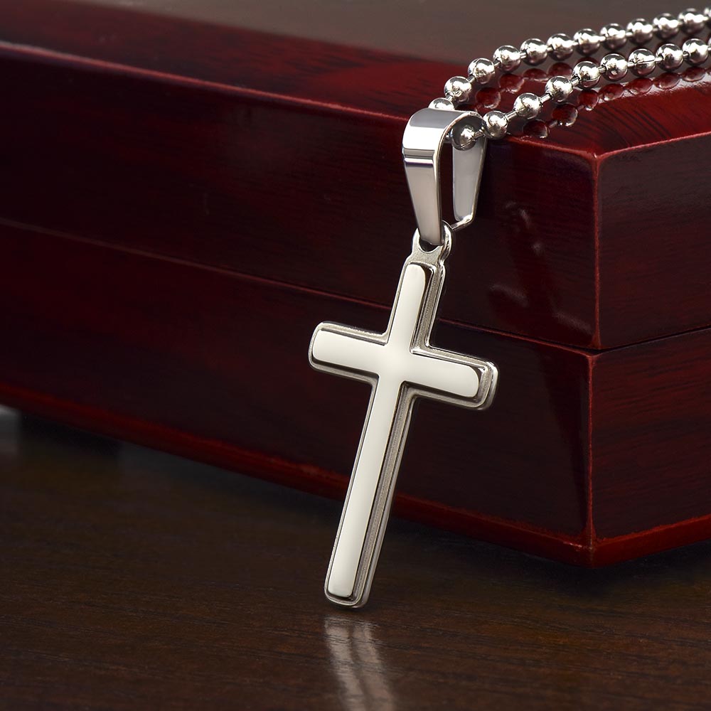 To My Amazing Friend Birthday Artisan Cross Necklace with Ball Chain
