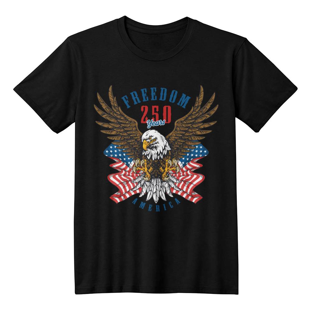 250 Years American Anniversary 1776-2026 USA Flag T-Shirt