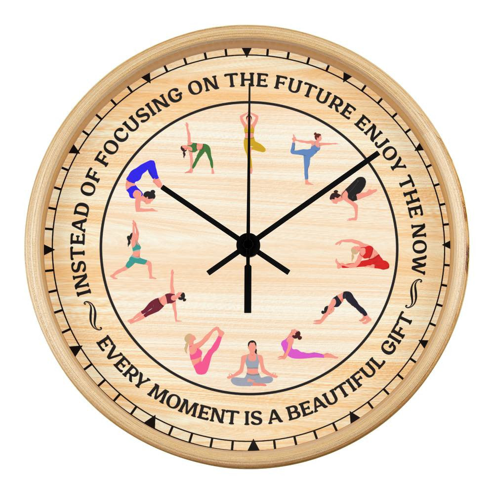 Wooden Frame 10inch Clock - Choose Your Clock Face Image