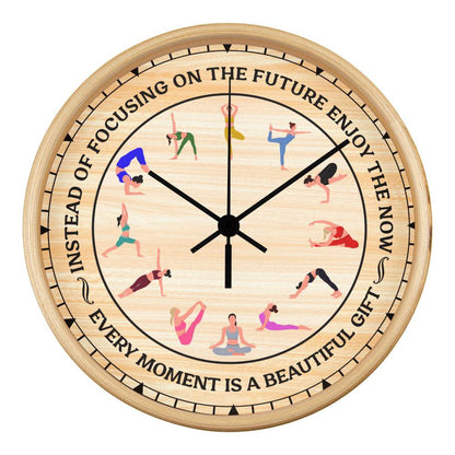 Wooden Frame 10inch Clock - Choose Your Clock Face Image