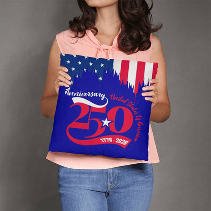 250 Years American Anniversary 1776-2026 USA Flag Patriotic Classic Pillow