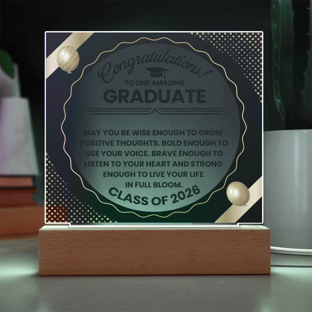 inspirational graduate gift decor plaque