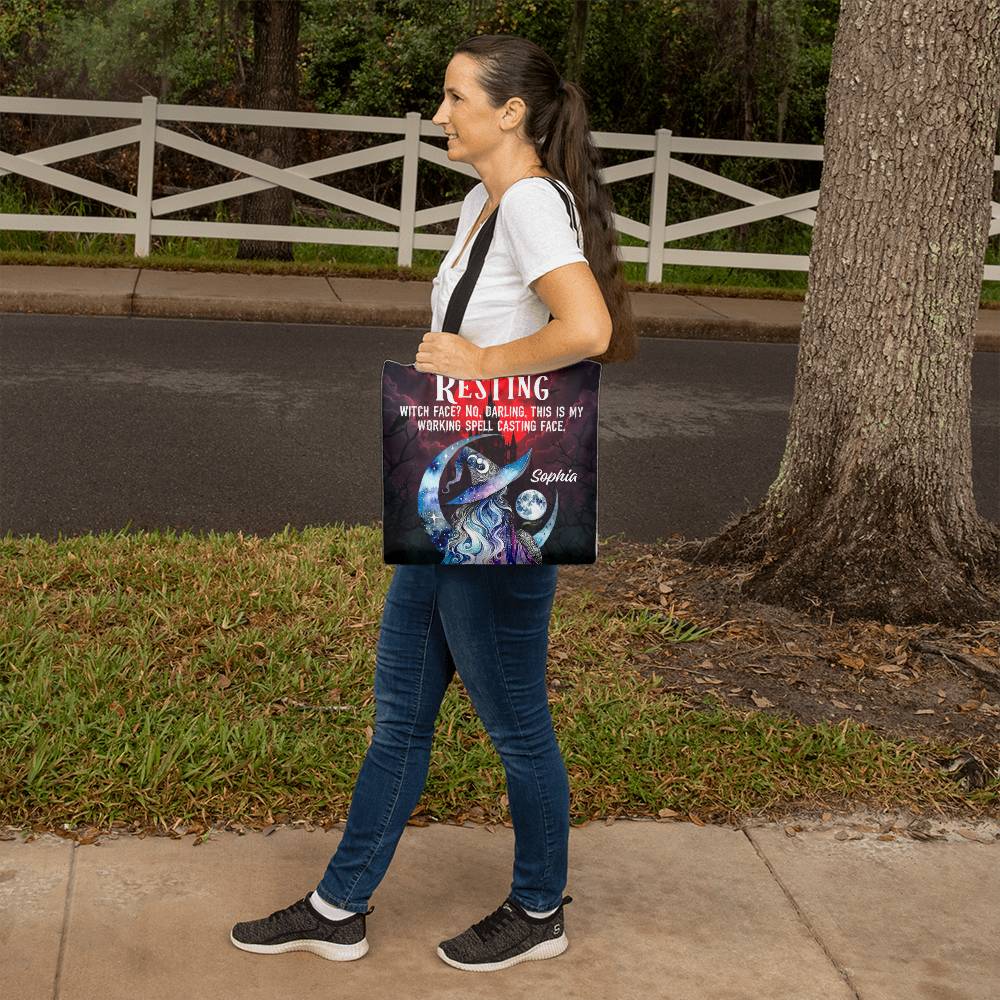 Resting Witch Face?” Gothic Halloween Tote Bag !