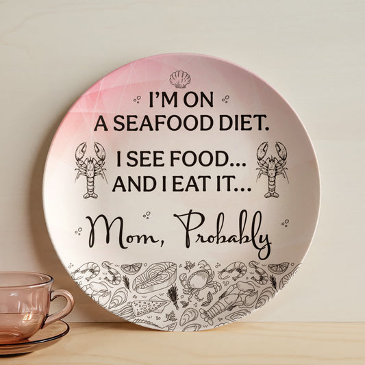Quirky Mom Quote Plate, Platter and Bowl – Because Moms Make the Rules!