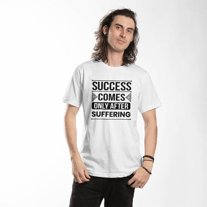 Success Comes Only After Suffering - Personalized Motivational Quote T-Shirt Design