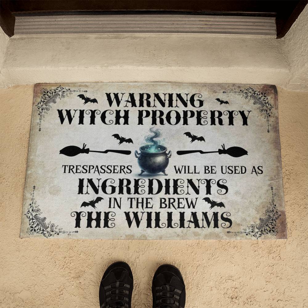 Personalized Witch Halloween Tote Bag | If the Broom Fits Fly It Canvas Tote | Custom Name Witch Shopping Bag | Funny Halloween Gift for Witch Lovers