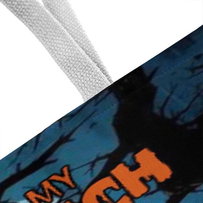 Don’t Make Me Flip My Witch Switch, It’s Stuck on Sassy” Halloween Tote Bag !
