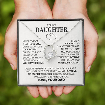 Forever Love Necklace with On Demand Message Card