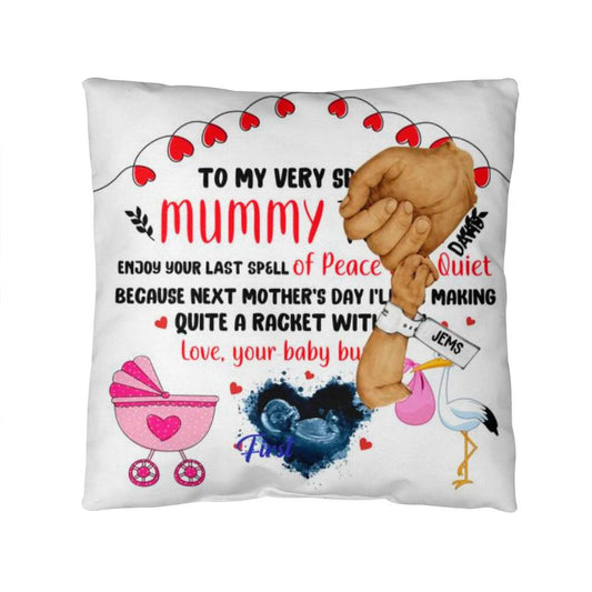 Girl Copy Personalized Happy First Father's Day From Baby Pillow !!