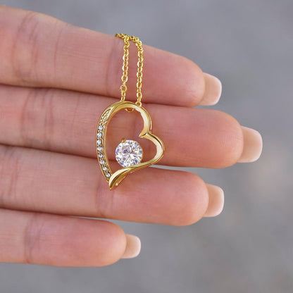 Personalized 50th Anniversary Heart Necklace Gift | Golden Anniversary Jewelry | 50 Years of Love Necklace | Wife Anniversary Gift