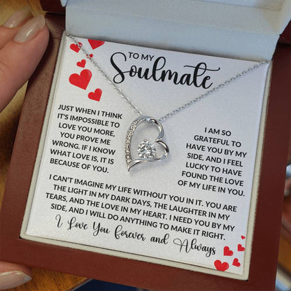 Forever Love Necklace-To Soulmate-Love Always