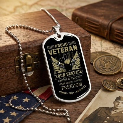 honor duty sacrifice patriotic necklace