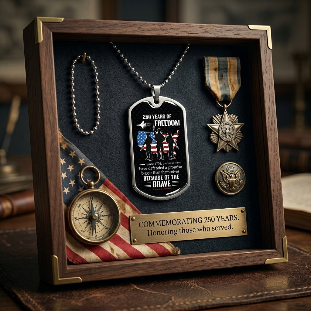 memorial day tribute necklace