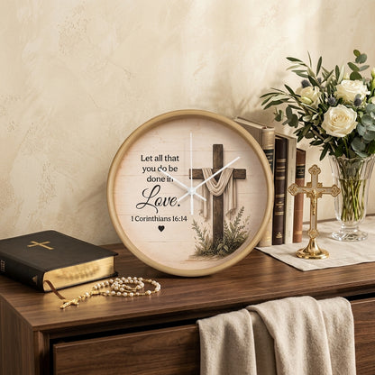 Inspirational Christian wall clock