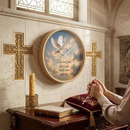Holy Spirit dove wall clock
