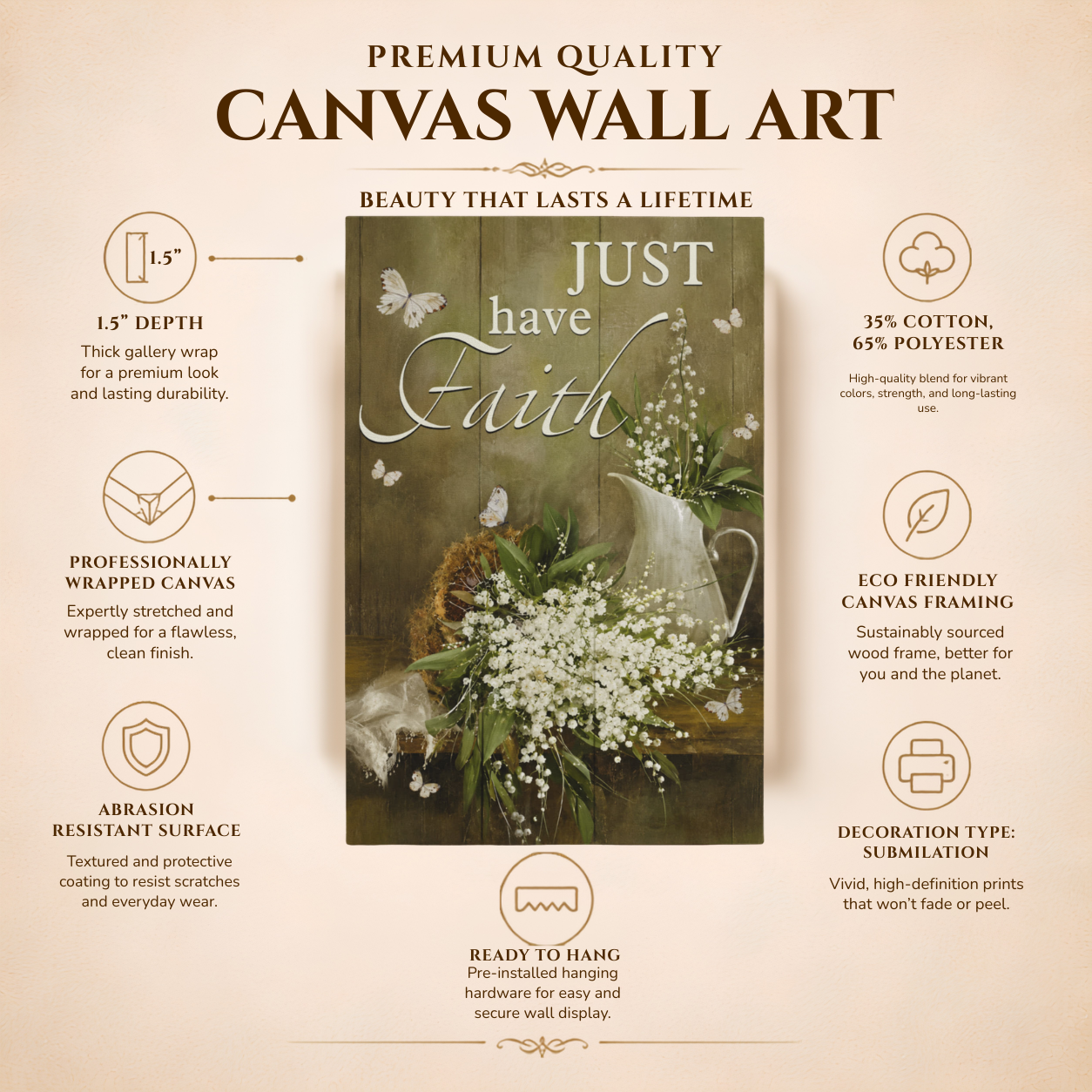 Gallery Wrapped Canvas adds a unique touch to any room with vibrant