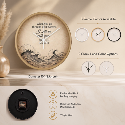 Prayer room Christian wall clock
