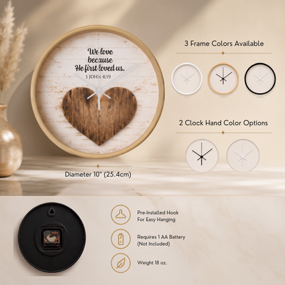 Bible verse decorative clock